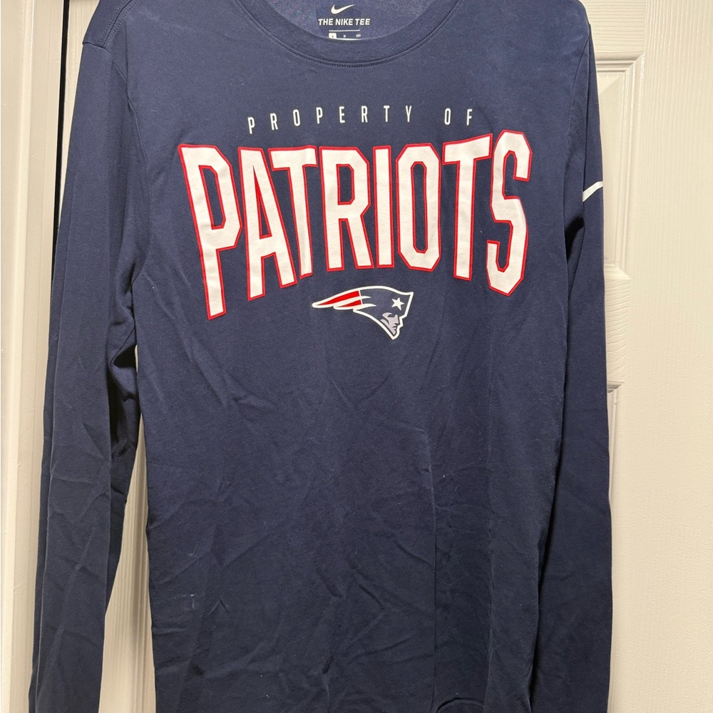 Nike Navy Patriots Long Sleeve Tee